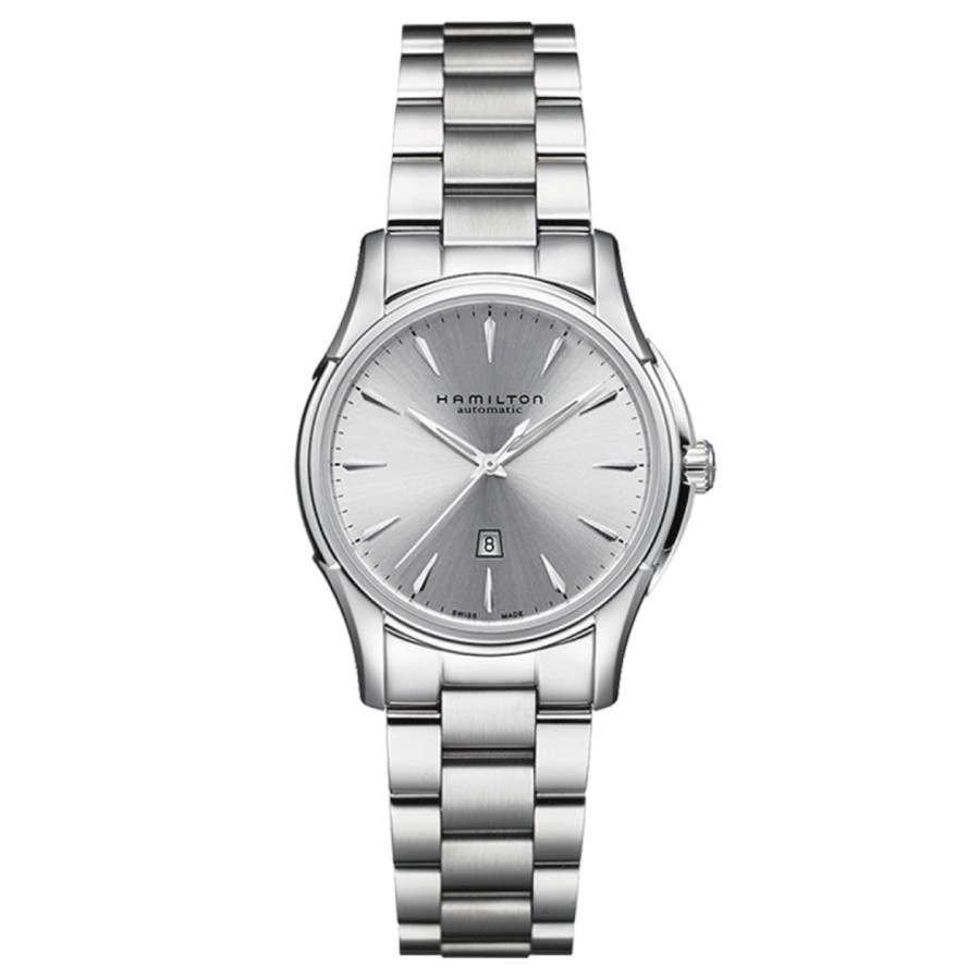 Montre Hamilton Jazzmaster cadran argenté bracelet acier 34 mm - SOLDAT PL