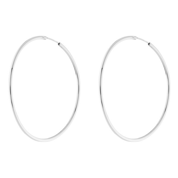 Hoops earrings Les Poinçonneurs Bora in white gold