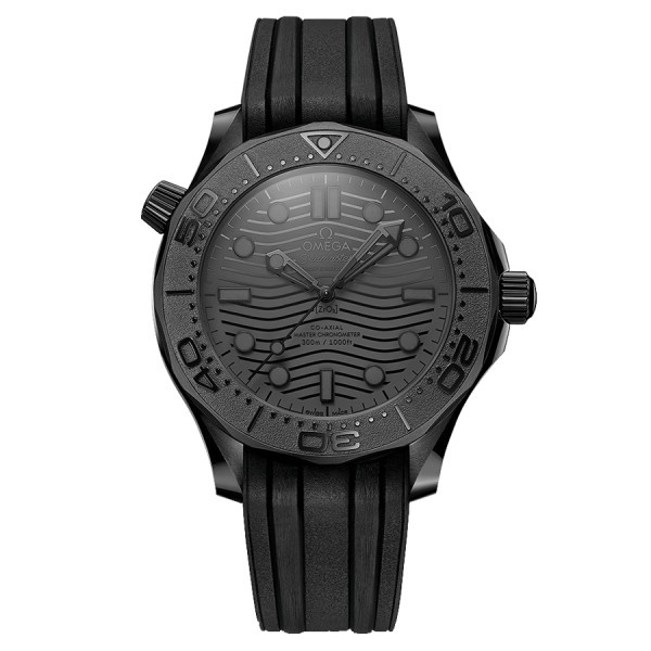 Montre Omega Seamaster Diver 300 Co-Axial Master Chronometer Céramique cadran noir bracelet caoutchouc noir 43,5 mm 210.92.44.20