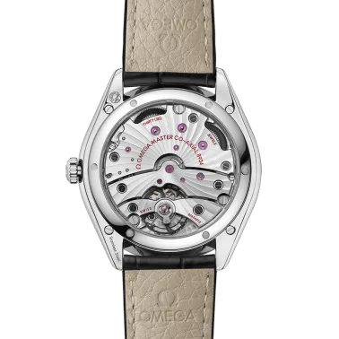 Montre Omega De Ville Trésor Co-Axial Master Chronometer Réserve de Marche cadran noir bracelet cuir noir 40 mm 435.13.40.22.01.