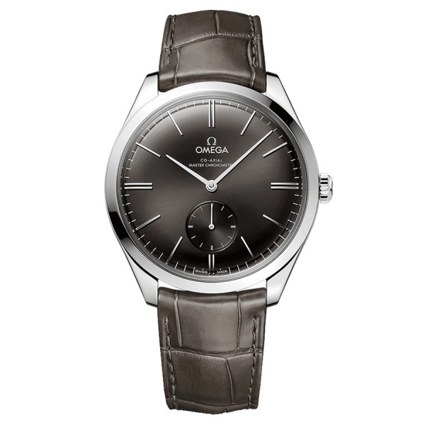 Montre Omega De Ville Trésor Co-Axial Master Chronometer Petite Seconde automatique cadran gris bracelet cuir brun 40 mm 435.13.