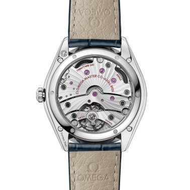 Montre Omega De Ville Trésor Co-Axial Master Chronometer Petite Seconde automatique cadran bleu bracelet cuir bleu 40 mm 435.13.