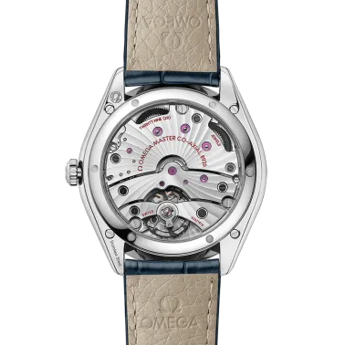 Montre Omega De Ville Trésor Co-Axial Master Chronometer Petite Seconde automatique cadran bleu bracelet cuir bleu 40 mm 435.13.