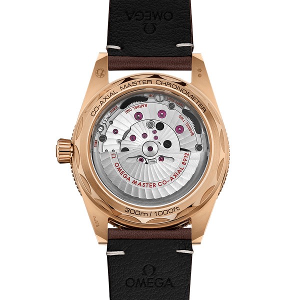 Montre Omega Seamaster 300 Co-Axial Master Chronometer Bronze cadran marron bracelet cuir brun 41 mm 234.92.41.21.10.001