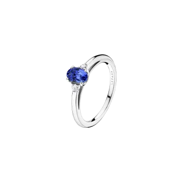 Bague Lepage Roméo en or blanc saphir et diamants