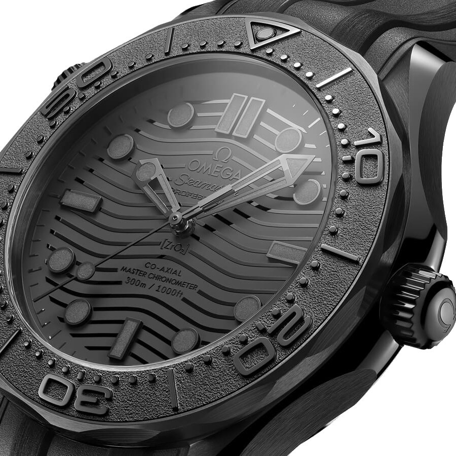 Omega Seamaster Diver 300 Co-Axial Master Chronometer Ceramic watch black dial black rubber strap 43,5 mm 210.92.44.20.01.003
