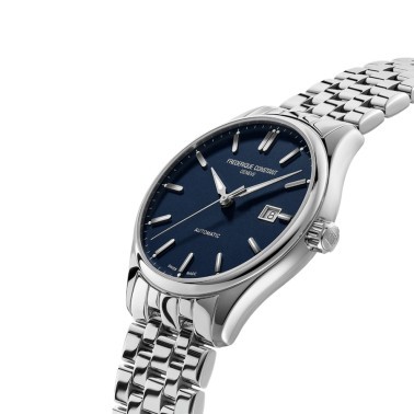 Frédérique Constant Classics Index Automatic watch blue dial steel bracelet 40 mm FC-303NN5B6B