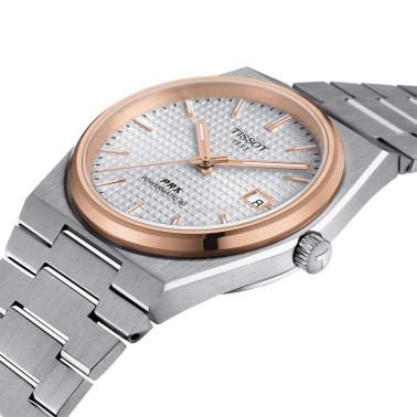 Montre Tissot PRX Powermatic 80 automatique cadran argent bracelet acier 40 mm T137.407.21.031.00