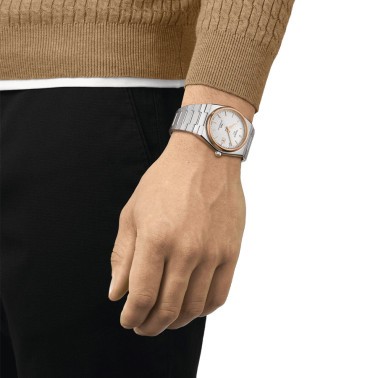Montre Tissot PRX Powermatic 80 automatique cadran argent bracelet acier 40 mm T137.407.21.031.00