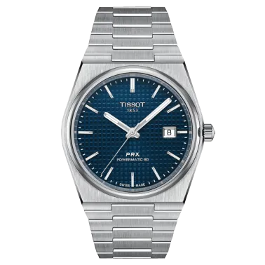 Montre Tissot PRX Powermatic 80 automatique cadran bleu bracelet acier 40 mm T137.407.11.041.00