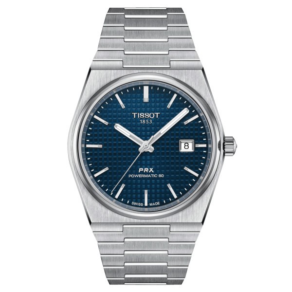 Watch Tissot PRX Powermatic 80 automatic blue dial steel bracelet 40 mm T137.407.11.041.00