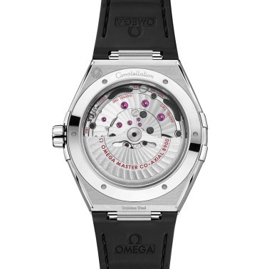 Montre Omega Constellation Co-Axial Master Chronometer automatique cadran noir bracelet cuir noir 41 mm 131.33.41.21.01.001