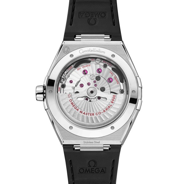 Montre Omega Constellation Co-Axial Master Chronometer automatique cadran noir bracelet cuir noir 41 mm 131.33.41.21.01.001