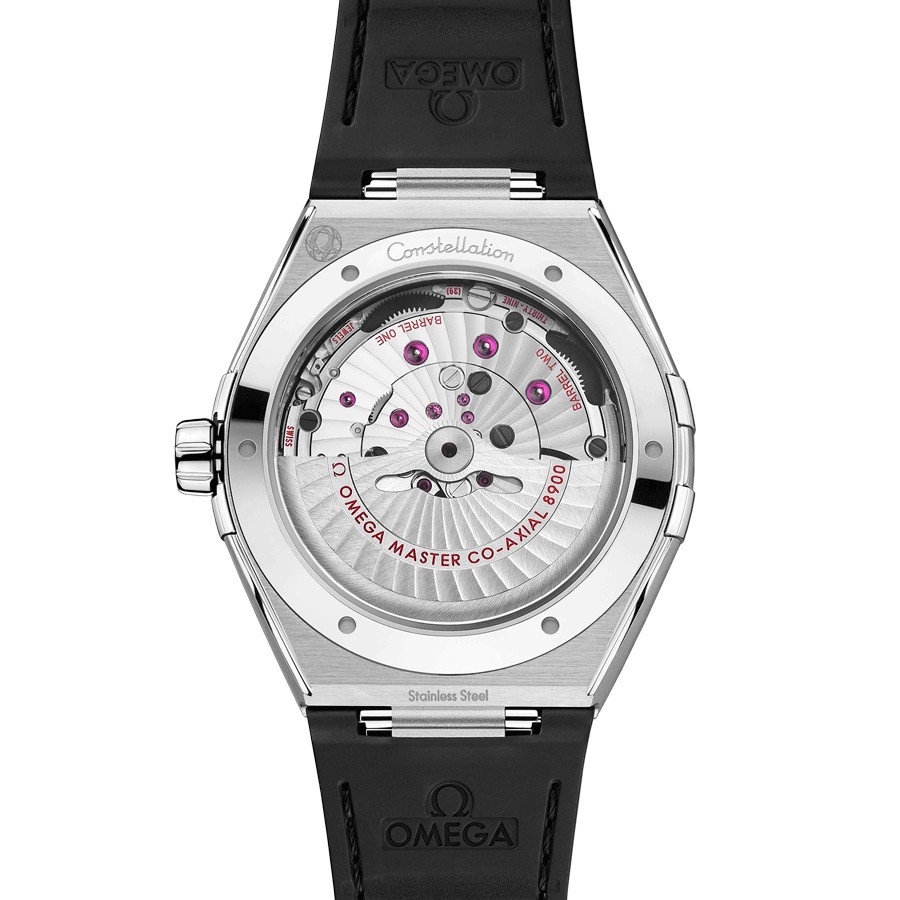 Montre Omega Constellation Co-Axial Master Chronometer automatique cadran noir bracelet cuir noir 41 mm 131.33.41.21.01.001