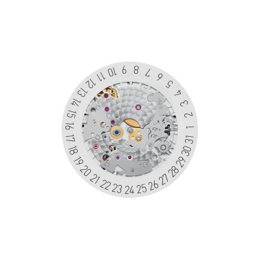 Nomos Metro neomatik 41 Update automatic watch white dial grey textile strap 40,5 mm 1165