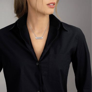 Collier Messika Joy en or blanc et diamant poire 0,25 carat