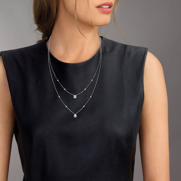 Collier Messika My Twin 2 rangs en or jaune et diamants