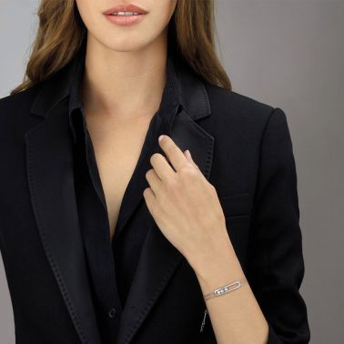 Bracelet Messika Move Classique en or jaune et diamants