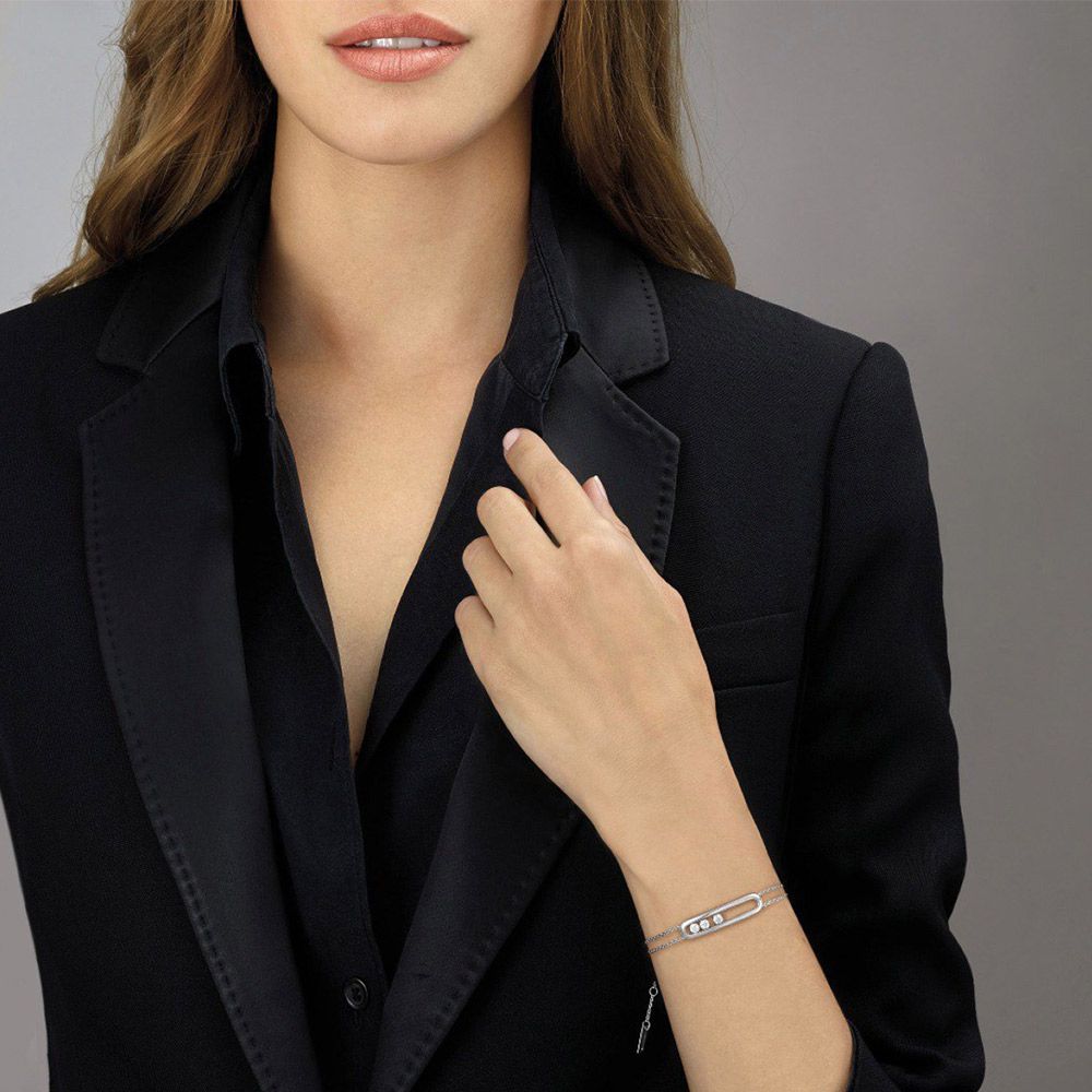 Bracelet Messika Move Classique en or jaune et diamants