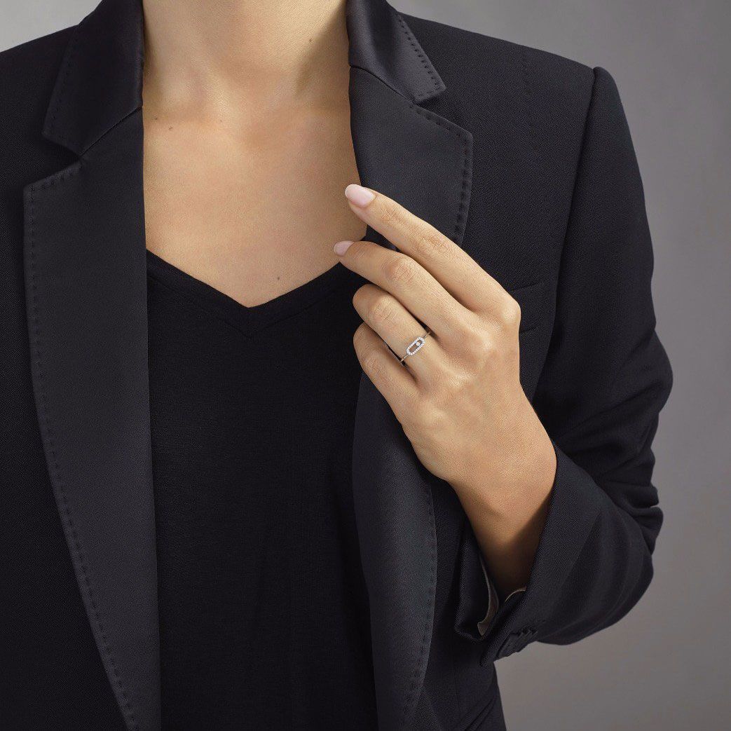 Bague Messika Move Uno en or jaune et diamants