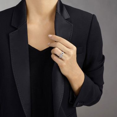 Bague Messika Move Noa en or rose et diamants