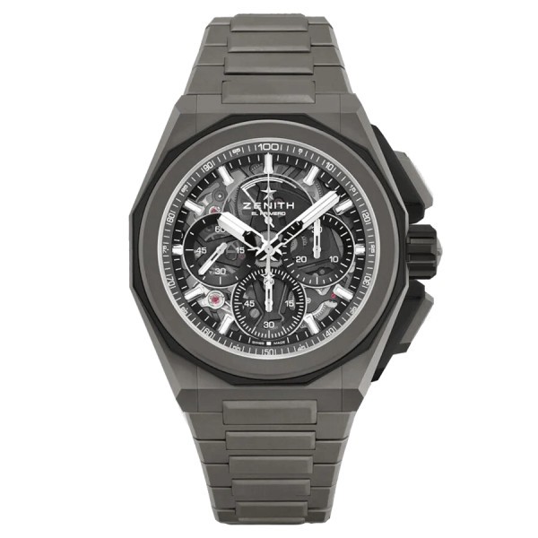 Montre Zenith Defy Extreme automatique cadran gris bracelet acier 45 mm 97.9100.9004/02.I001