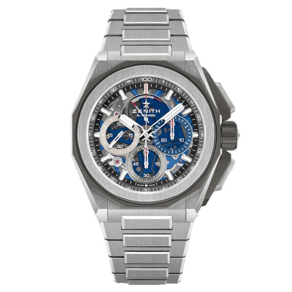 Zenith Defy Extreme automatic watch blue dial steel bracelet 45 mm 95.9100.9004/01.I001