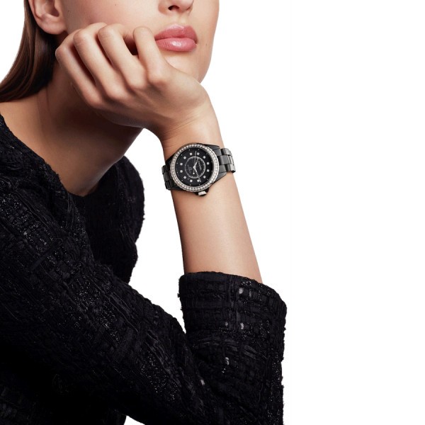 black chanel ceramic watch