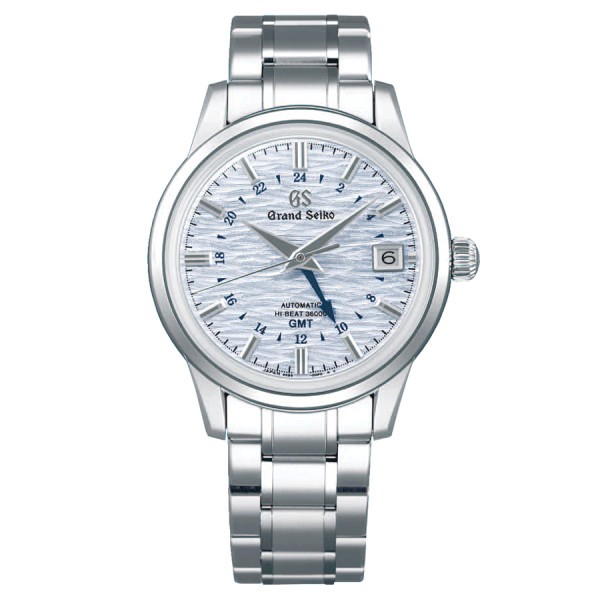 Montre Grand Seiko Elegance automatique cadran bleu bracelet acier 39,5 mm SBGJ249