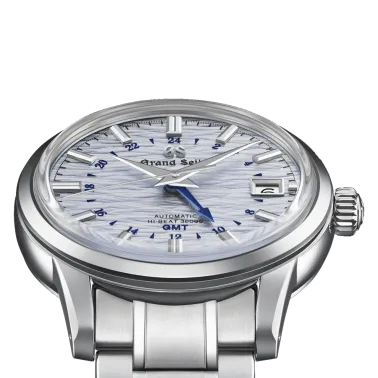 Montre Grand Seiko Elegance automatique cadran bleu bracelet acier 39,5 mm SBGJ249
