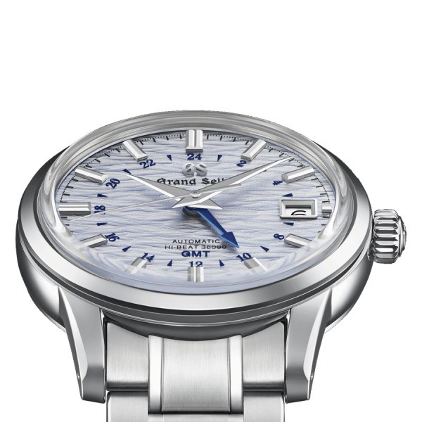 Montre Grand Seiko Elegance automatique cadran bleu bracelet acier 39,5 mm SBGJ249