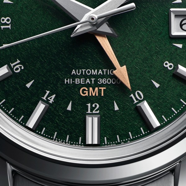 Montre Grand Seiko Elegance automatique cadran vert bracelet acier 39,5 mm SBGJ251G