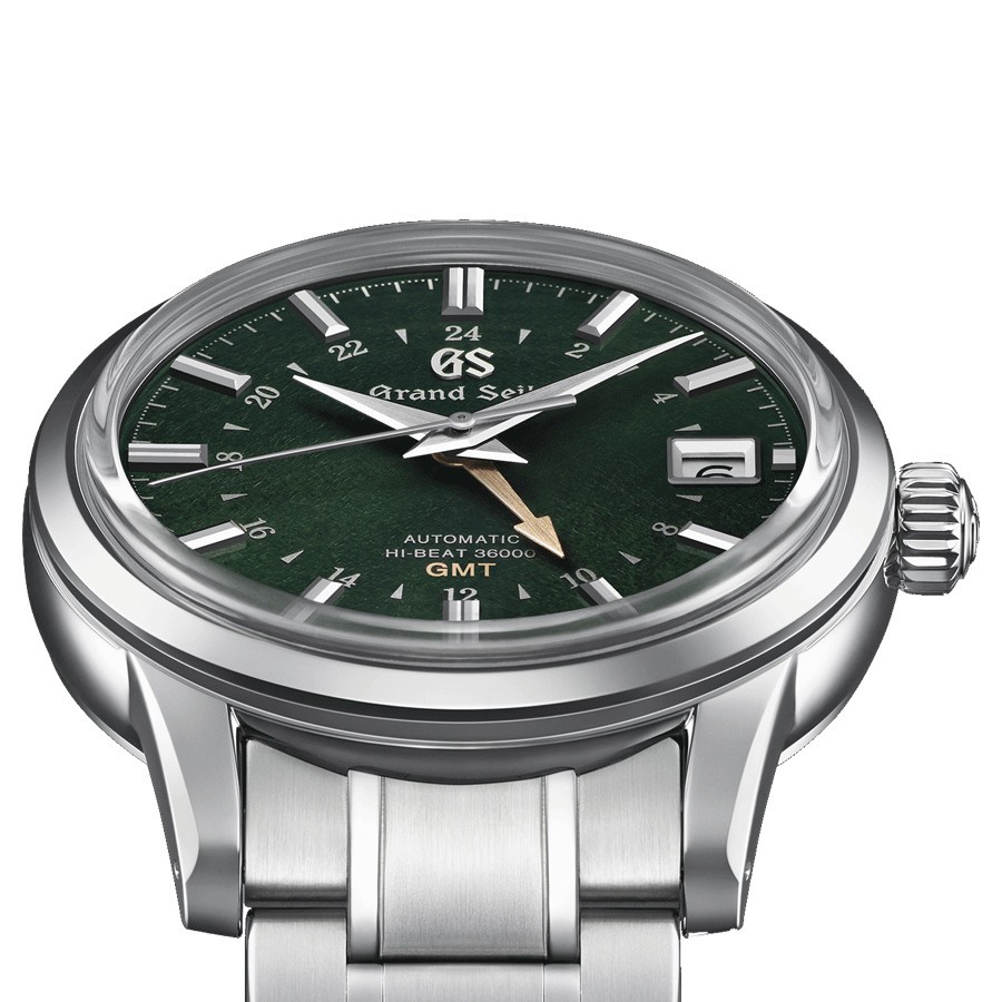 Montre Grand Seiko Elegance automatique cadran vert bracelet acier 39,5 mm SBGJ251G