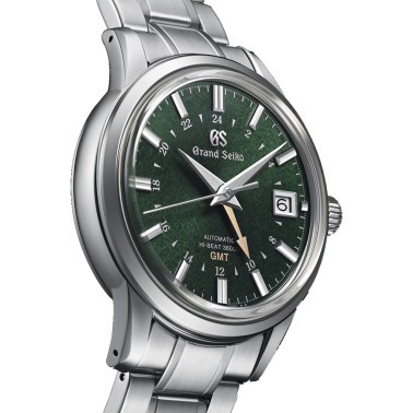 Montre Grand Seiko Elegance automatique cadran vert bracelet acier 39,5 mm SBGJ251G