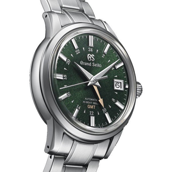 Montre Grand Seiko Elegance automatique cadran vert bracelet acier 39,5 mm SBGJ251G