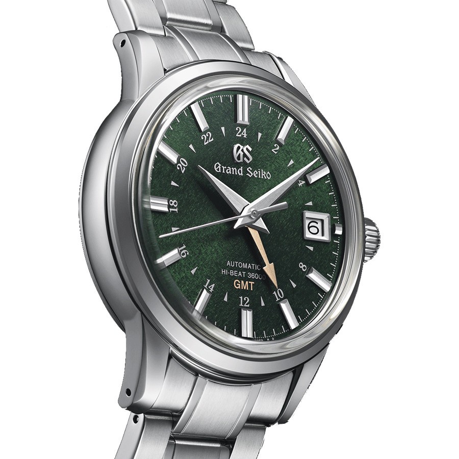Montre Grand Seiko Elegance automatique cadran vert bracelet acier 39,5 mm SBGJ251G