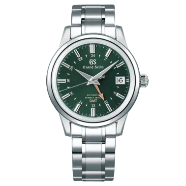 Montre Grand Seiko Elegance automatique cadran vert bracelet acier 39,5 mm SBGJ251G