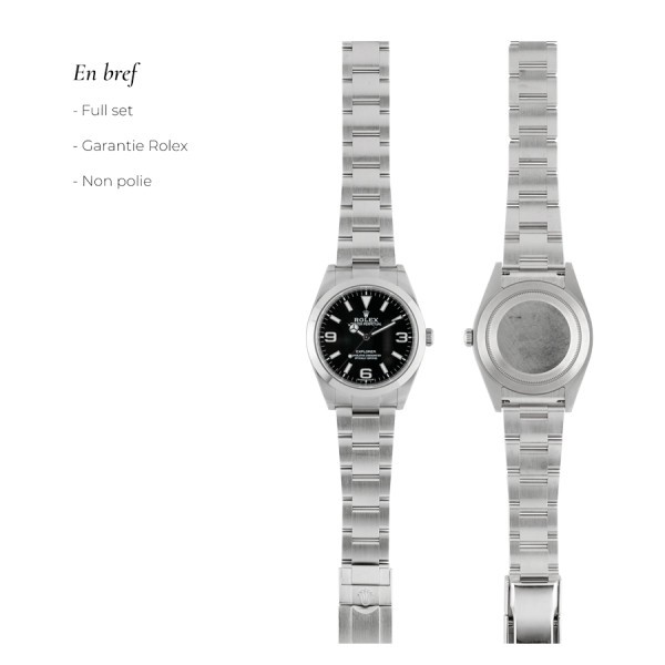 Montre Rolex Explorer Full Set 2019 Ref. 214270 39 mm 214270-0003