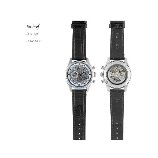 Montre Zenith Chronomaster El Primero Full Open Full Set 2019 42 mm 03.2081.400/78.C813