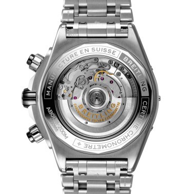 Breitling Super Chronomat B01 automatic watch black dial steel bracelet 44 mm AB0136251B1A1