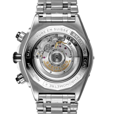 Breitling Super Chronomat B01 automatic watch black dial steel bracelet 44 mm AB0136251B1A1