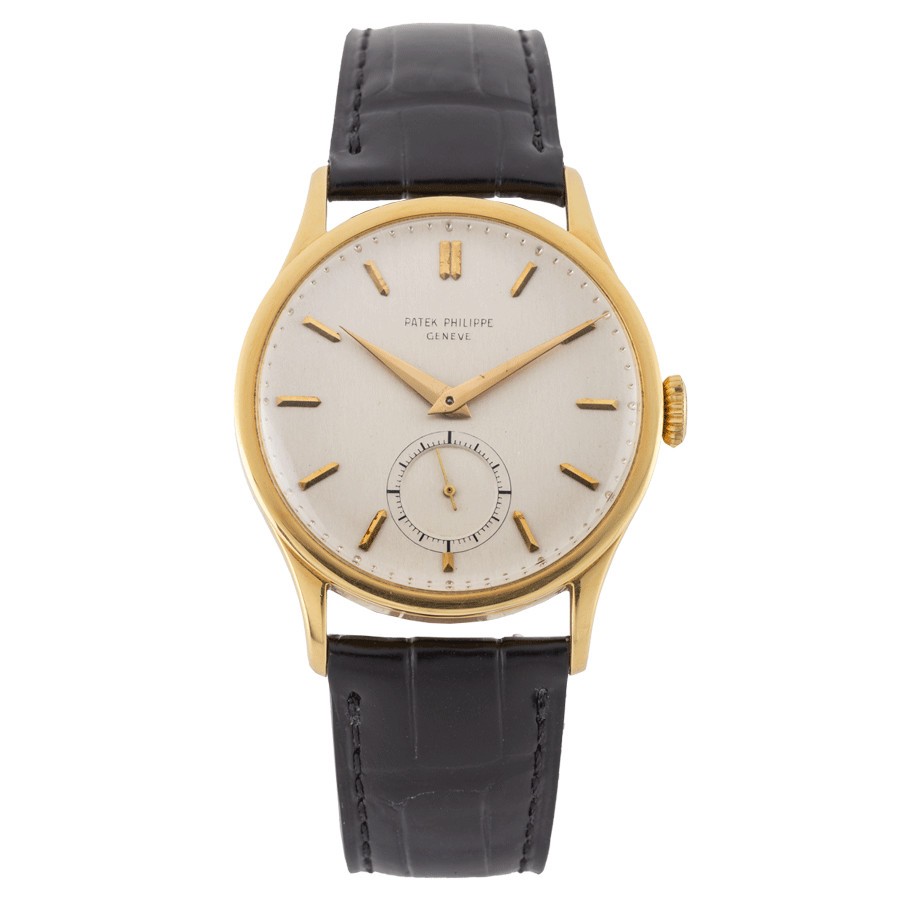 Montre Patek Philippe Calatrava Jumbo en or jaune remontage manuel 1951 36 mm 570