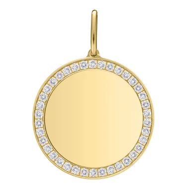 Médaille Lepage Colette en or jaune et diamants