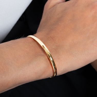 Bangle Les Poinçonneurs Oslo in yellow gold
