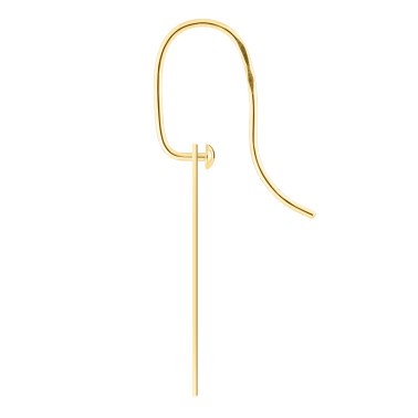 Boucles d'oreilles Lepage Colette Notre Dame en or jaune - LEO10J