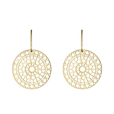Earrings Lepage Colette Notre Dame in yellow gold