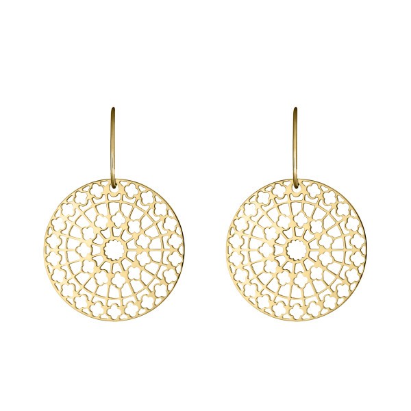 Earrings Lepage Colette Notre Dame in yellow gold