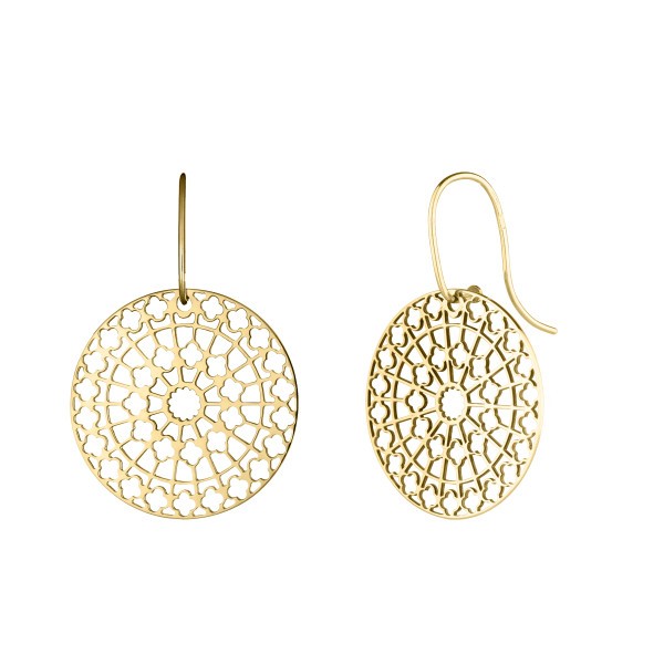 Boucles d'oreilles Lepage Colette Notre Dame en or jaune - LEO10J