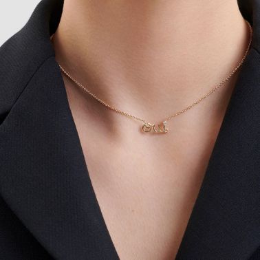 Necklace Dior OUI yellow gold and diamond