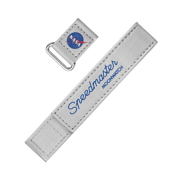 Omega NASA Speedmaster Moonwatch two-piece bracelet in grey VELCRO